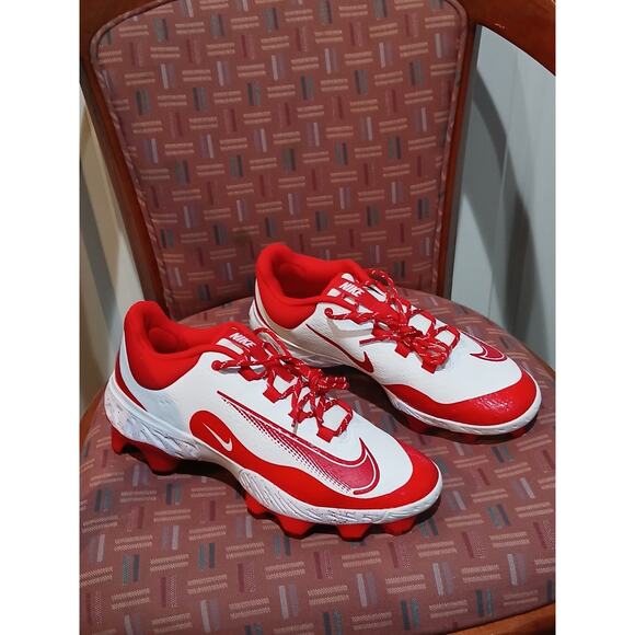 New Men's Sz 10.5 Nike Alpha Huarache Elite 4 Low MCS Baseball Cleats - Picture 4 of 7